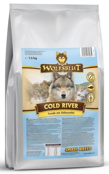 Wolfsblut Dog Cold River Small - pstrąg i bataty 7,5kg Wolfsblut Dog Cold River Small - pstrąg i bataty 7,5kg