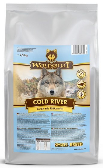 Wolfsblut Dog Cold River Small - pstrąg i bataty 7,5kg Wolfsblut Dog Cold River Small - pstrąg i bataty 7,5kg