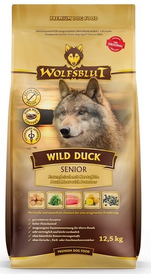 Wolfsblut Dog Wild Duck Senior - kaczka i bataty 12,5kg