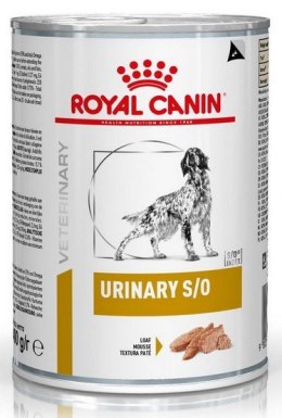 Royal Canin Veterinary Diet Canine Urinary S/O puszka 410g Royal Canin Veterinary Diet